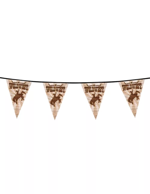Photo du produit Guirlande fanions Western Wild West 6 m