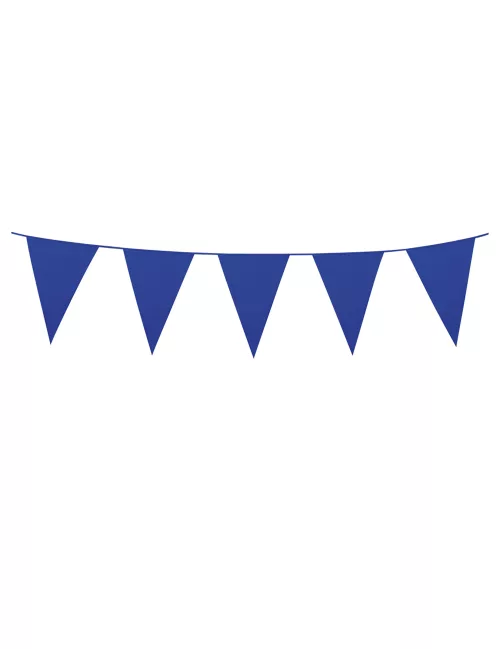 Photo du produit Guirlande à mini fanions bleu foncé 3 m