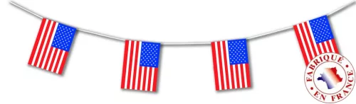 Photo du produit Guirlande fanions USA 4 mètres