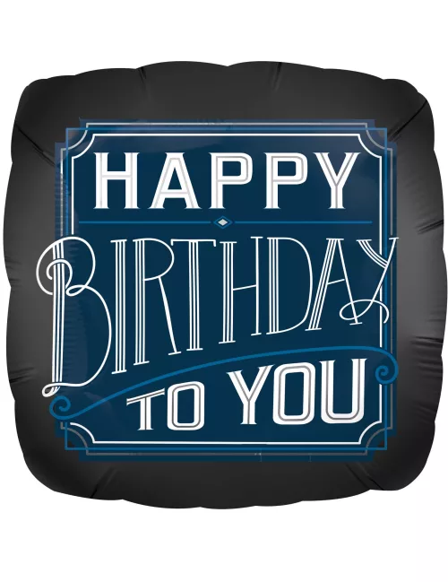 Photo du produit Ballon Happy Birthday to you 43 x 43 cm
