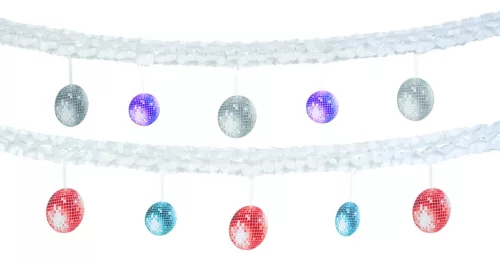 Photo du produit Guirlande papier boules disco