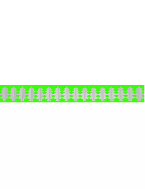 Photo du produit Guirlande papier ignifugé sapin blanc 4,5 m