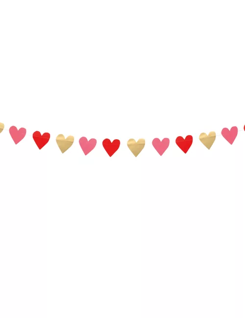 Photo du produit Guirlande petits coeurs Love you 2 m