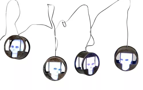Photo du produit Guirlande lumineuse tête de mort Halloween