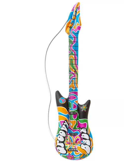 Photo du produit Guitare gonflable hippie 105 cm