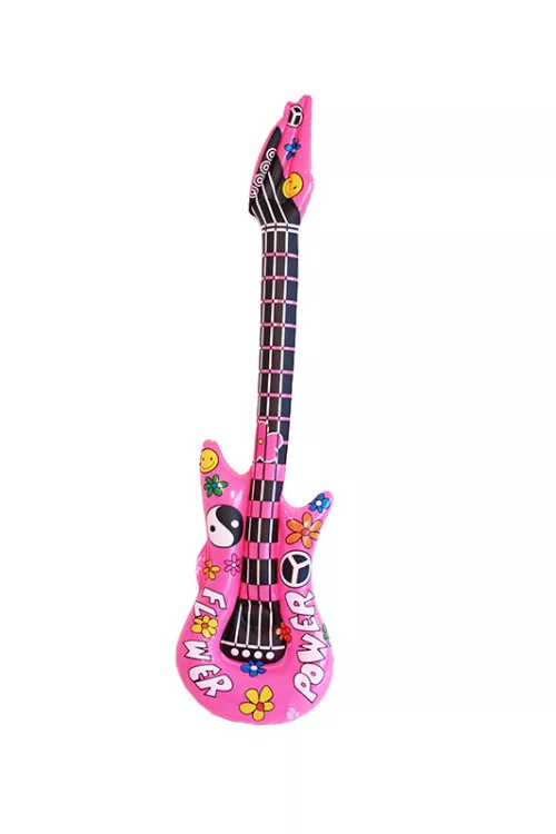 Photo du produit Guitare gonflable rose