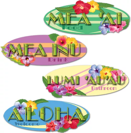 Photo du produit 4 Décorations murales Hawaï 35 cm
