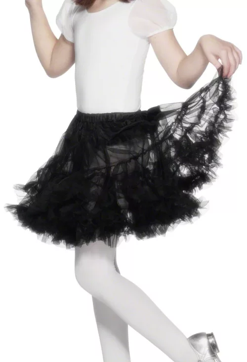 Photo du produit Jupon transparent noir fille