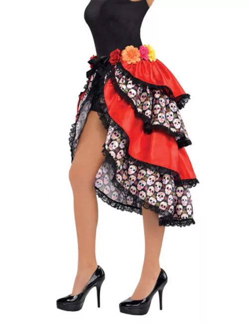 Photo du produit Jupon Dia de los muertos femme