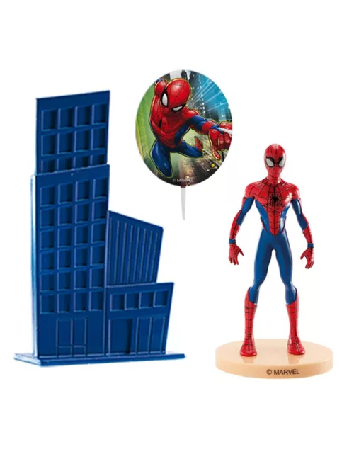 Photo du produit Kit cake toppers en plastique Spiderman 8,5 cm