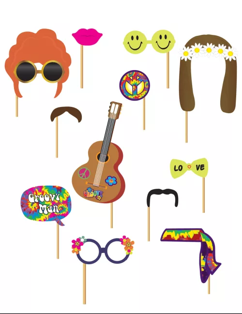 Photo du produit Kit photobooth hippie 12 pièces