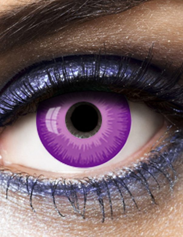 Photo du produit Lentilles fantaisie oeil violet adulte