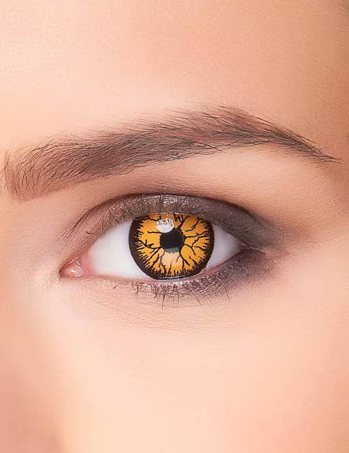 Photo du produit Lentilles fantaisie monstre orange adulte