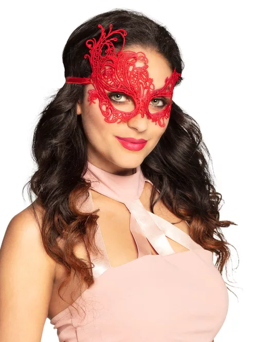Photo du produit Loup dentelle rouge sexy femme