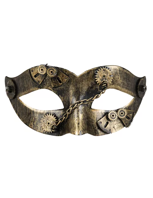 Photo du produit Loup steampunk rouages dorés femme