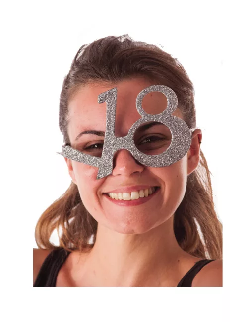 Photo du produit Lunettes âge à paillettes 18 ans