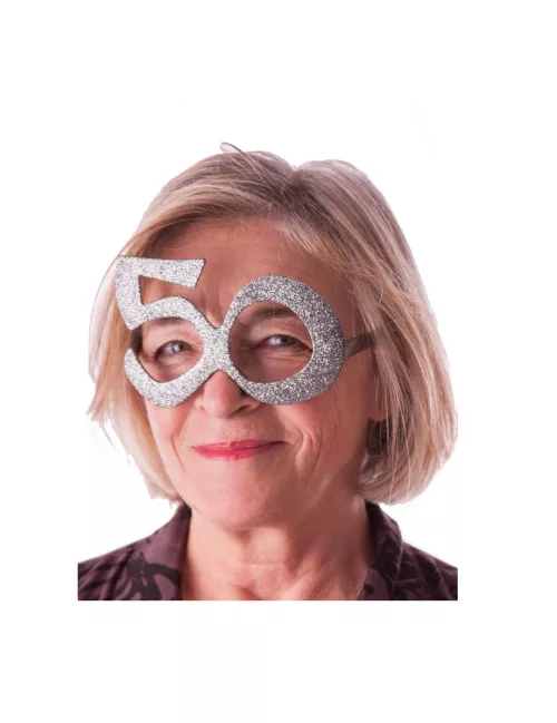 Photo du produit Lunettes âge à paillettes 50 ans