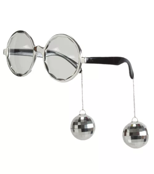 Photo du produit Lunettes disco adulte argent