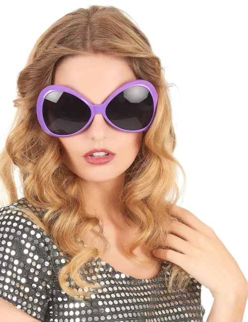 Photo du produit Lunettes disco adulte violet