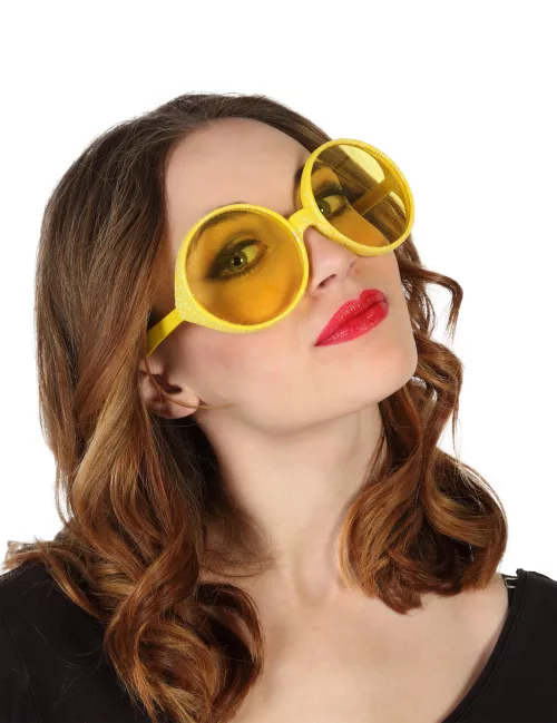 Photo du produit Lunettes hippies jaunes