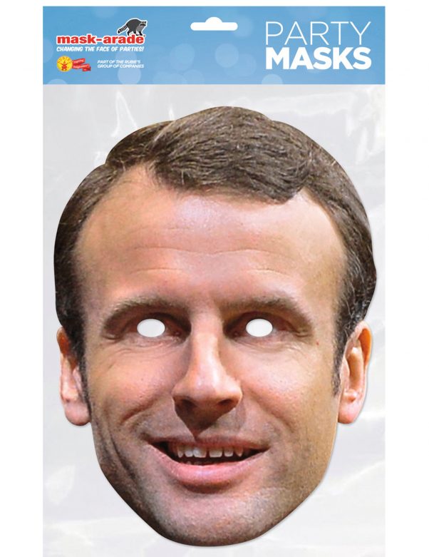 Photo du produit Masque carton Emmanuel Macron