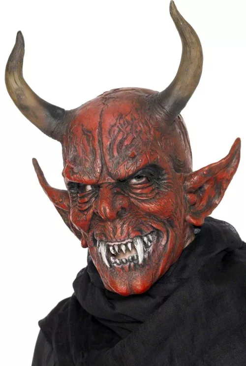 Photo du produit Masque démon à cornes adulte Halloween