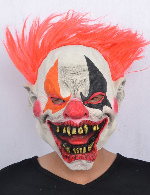 Photo du produit Masque latex clown de l'enfer adulte Halloween