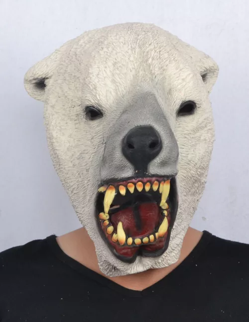 Photo du produit Masque latex ours polaire adulte