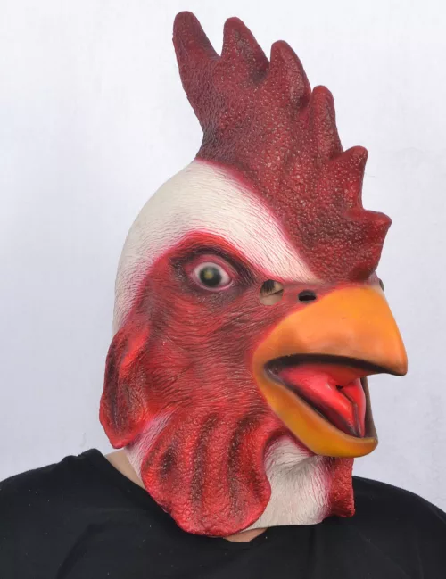 Photo du produit Masque latex tête de coq adulte