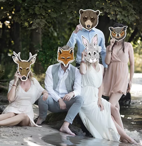Photo du produit Masque papier Loup