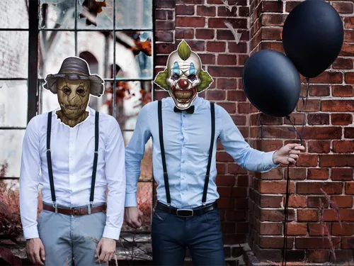 Photo du produit Masque papier clown halloween