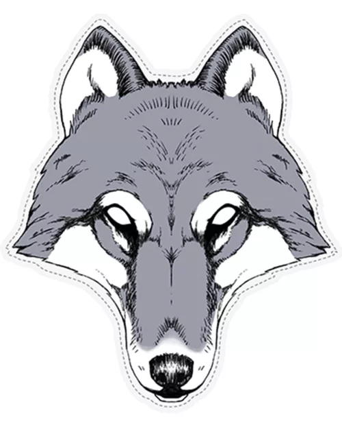 Photo du produit Masque papier Loup