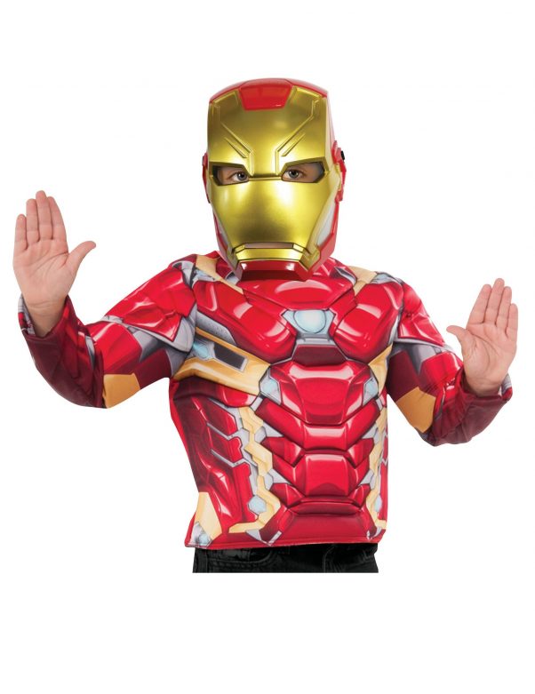 Photo du produit Demi-masque plastique Iron Man enfant