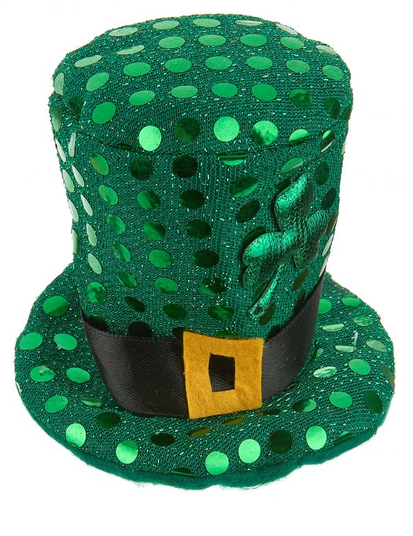 Photo du produit Mini chapeau haut de forme à sequins St Patrick adulte