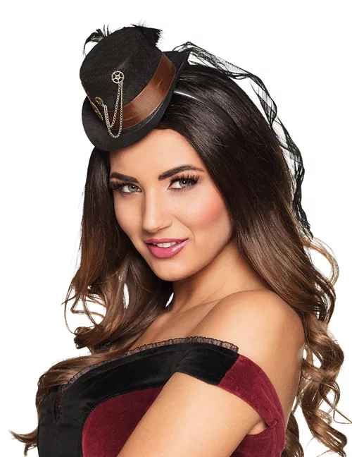 Photo du produit Mini chapeau roues dentées femme Steampunk