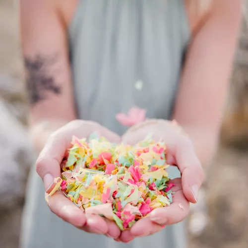 Photo du produit Mini sachet confettis papier ignifugé colorés 20 gr