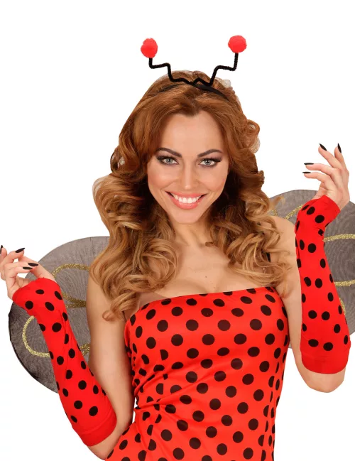 Photo du produit Mitaines longues coccinelle adulte