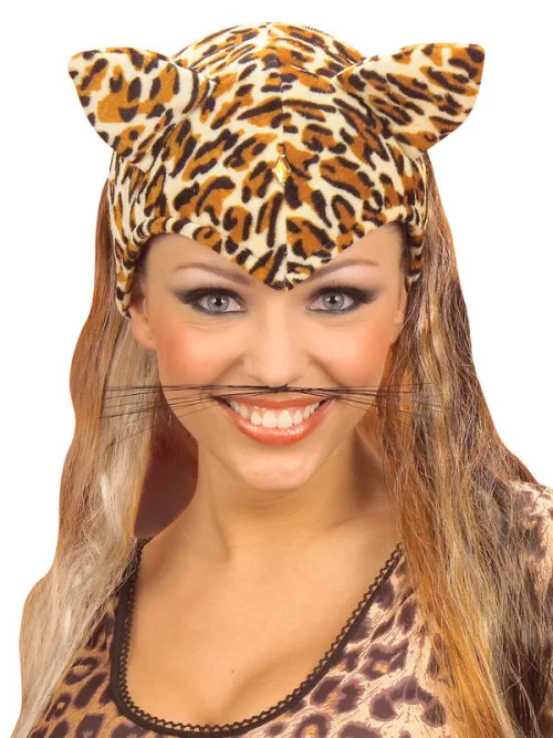 Photo du produit Moustache de chat noir adulte