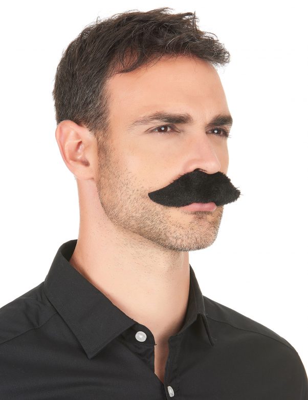 Photo du produit Moustache adhésive noire adulte