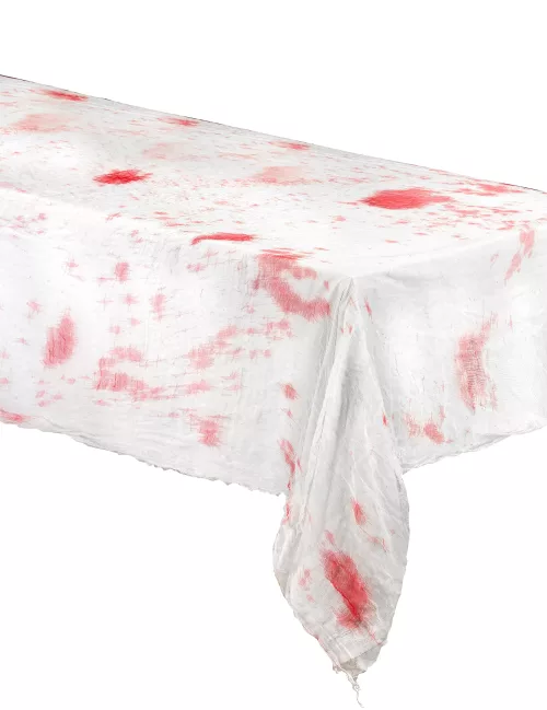 Photo du produit Nappe blanche ensanglantée