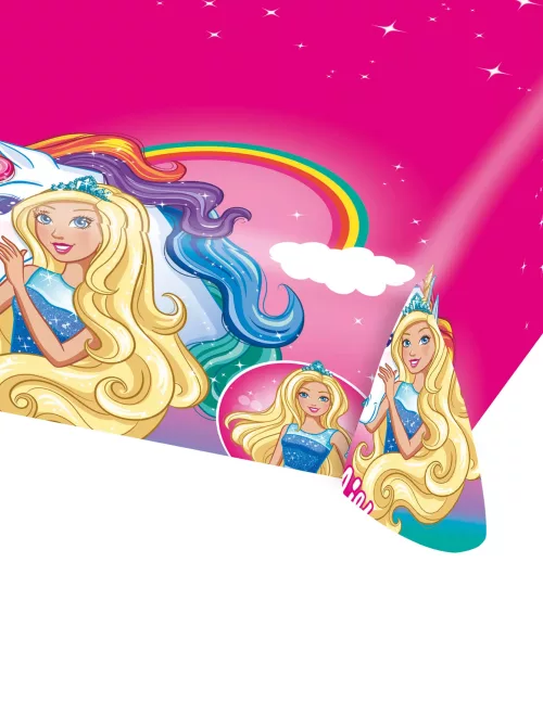Photo du produit Nappe en plastique Barbie Dreamtopia 120 x 180 cm