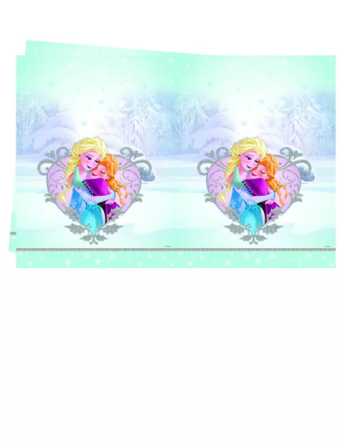 Photo du produit Nappe en plastique La Reine des Neiges câlins d'hiver 120 x 180 cm