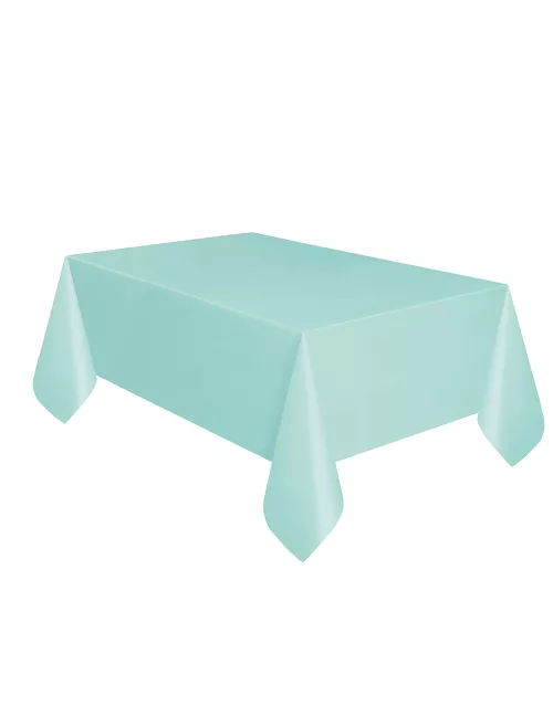 Photo du produit Nappe en plastique menthe 137cm x 274cm