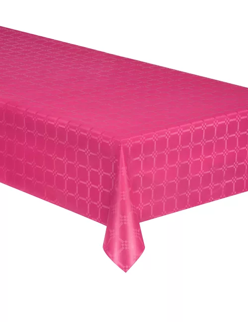 Photo du produit Nappe en rouleau papier damassé fuchsia 6 mètres