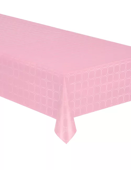 Photo du produit Nappe en rouleau papier damassé rose pastel 6 mètres