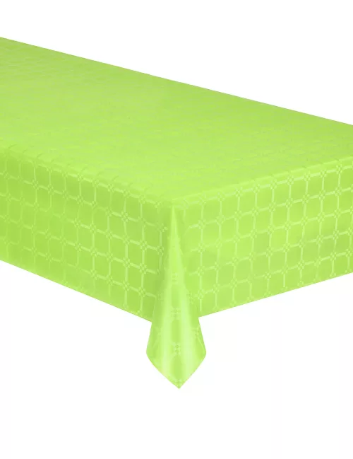 Photo du produit Nappe en rouleau papier damassé vert anis 6 mètres