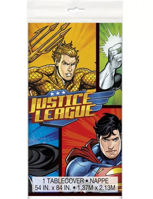 Photo du produit Nappe plastique Justice League 137 x 213 cm