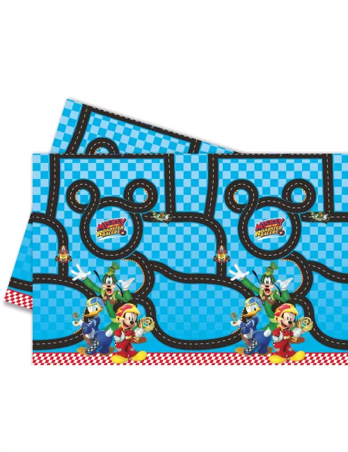 Photo du produit Nappe plastique 120x180cm Mickey & Donald Racing