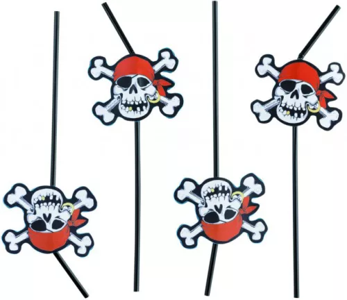 Photo du produit Pailles flexibles pirate