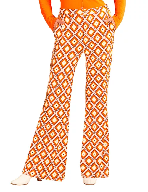 Photo du produit Pantalon groovy rétro années 70 femme